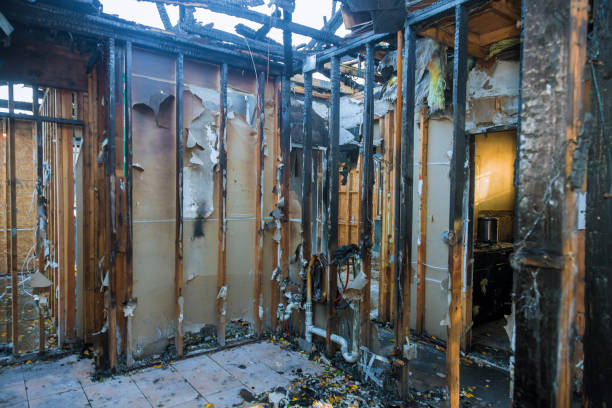 Professional Fire Damage Restoration technician working in Springfield, OH